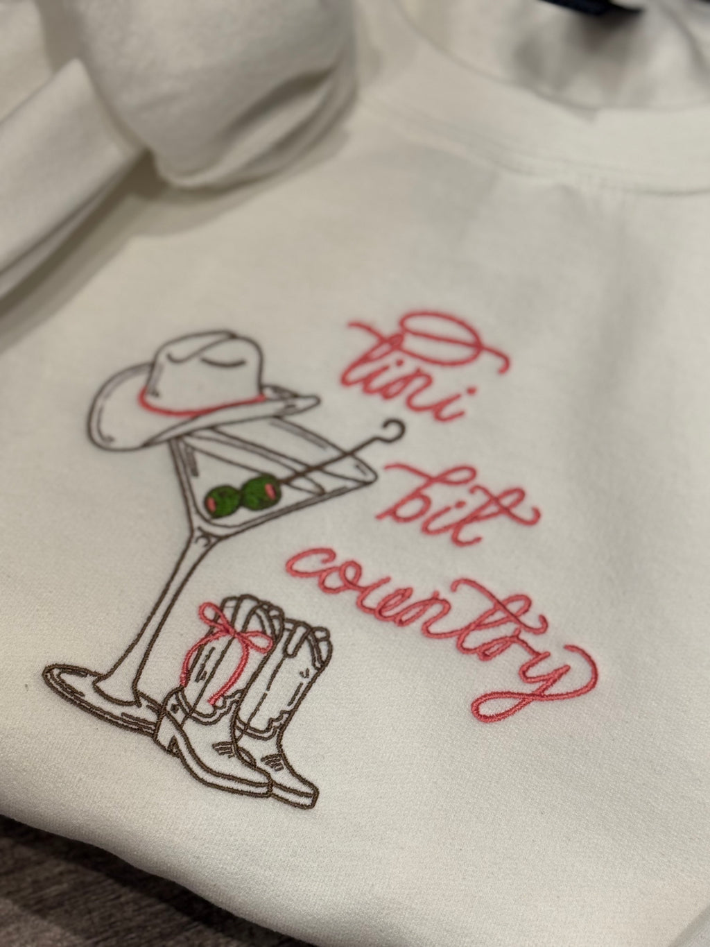 “This Bit Country” Embroidered Crewneck Sweatshirt
