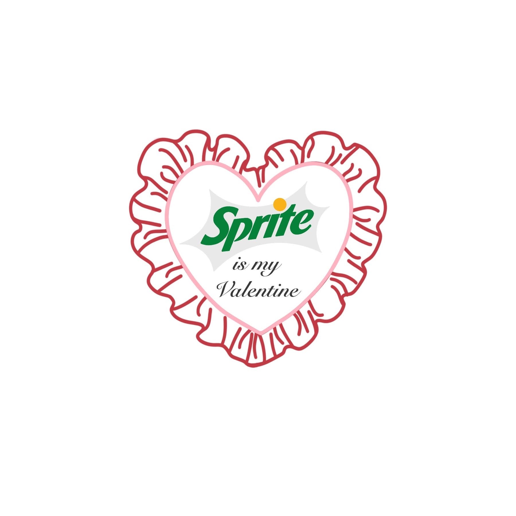 “Soda” Is My Valentine Sweatshirt – Valentine’s Day Crewneck – Cute Pink Embroidered Heart – Funny Valentine Gift for Her