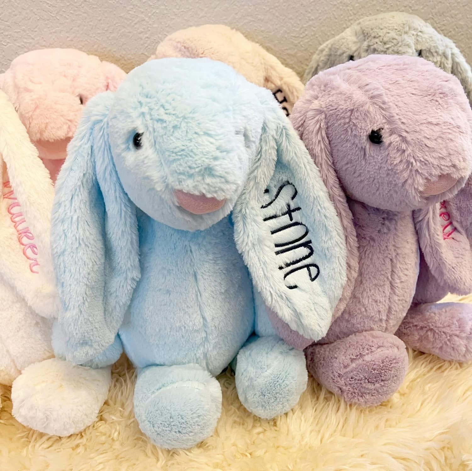 Custom Embroidered Easter Plush – Bunny or Goose PREORDER