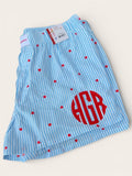 Personalized Monogram Pajama Shorts