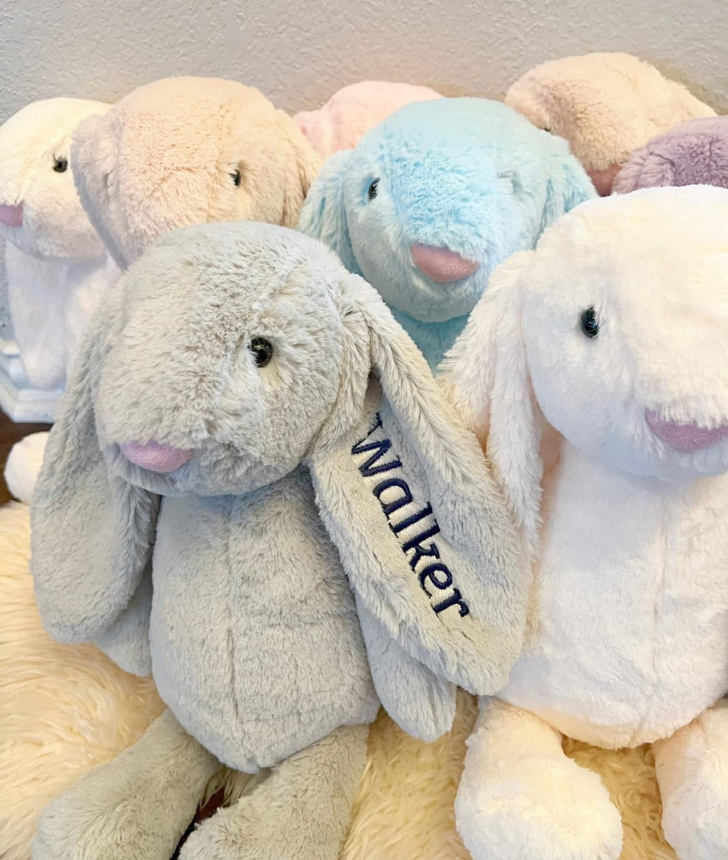 Custom Embroidered Easter Plush – Bunny or Goose PREORDER