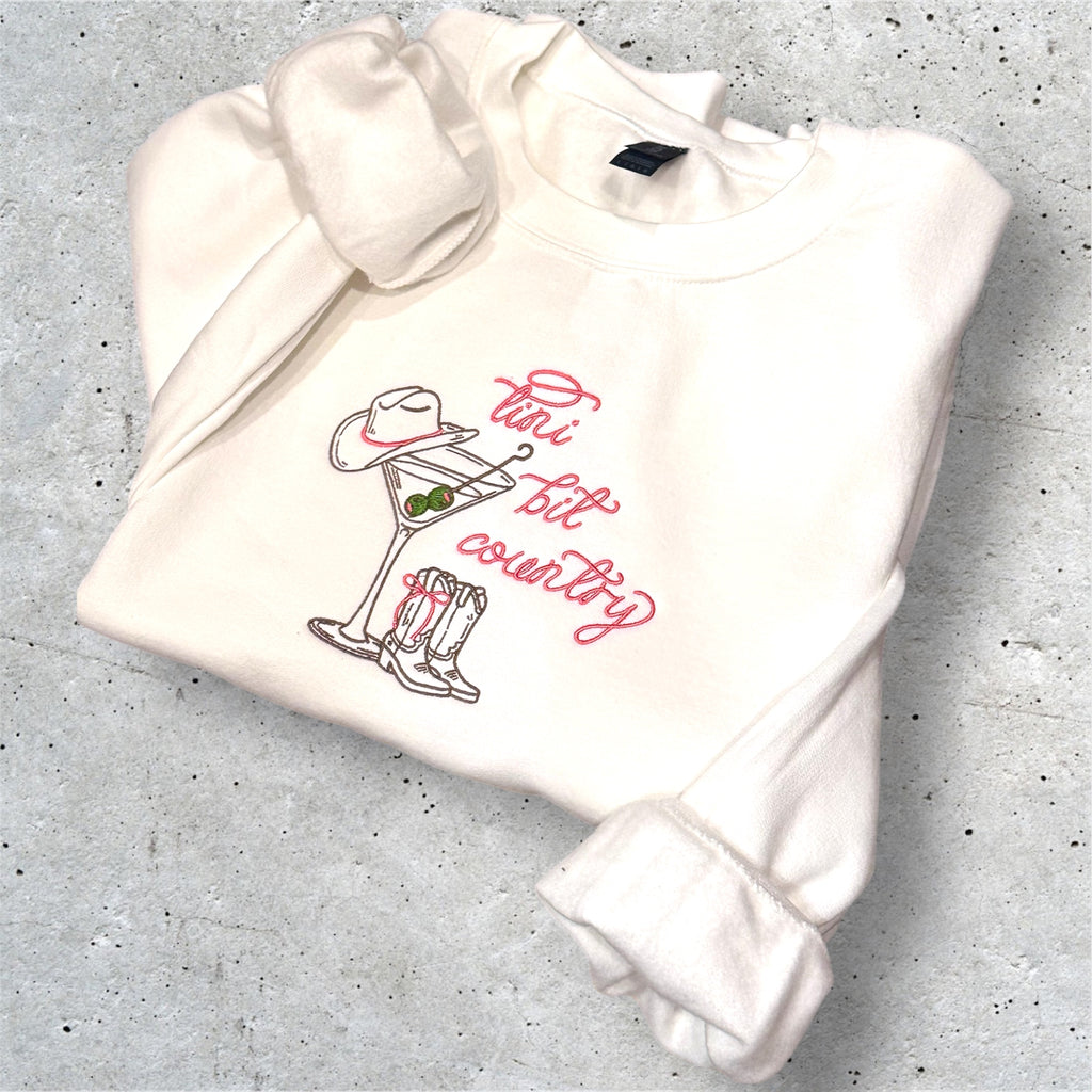 “This Bit Country” Embroidered Crewneck Sweatshirt