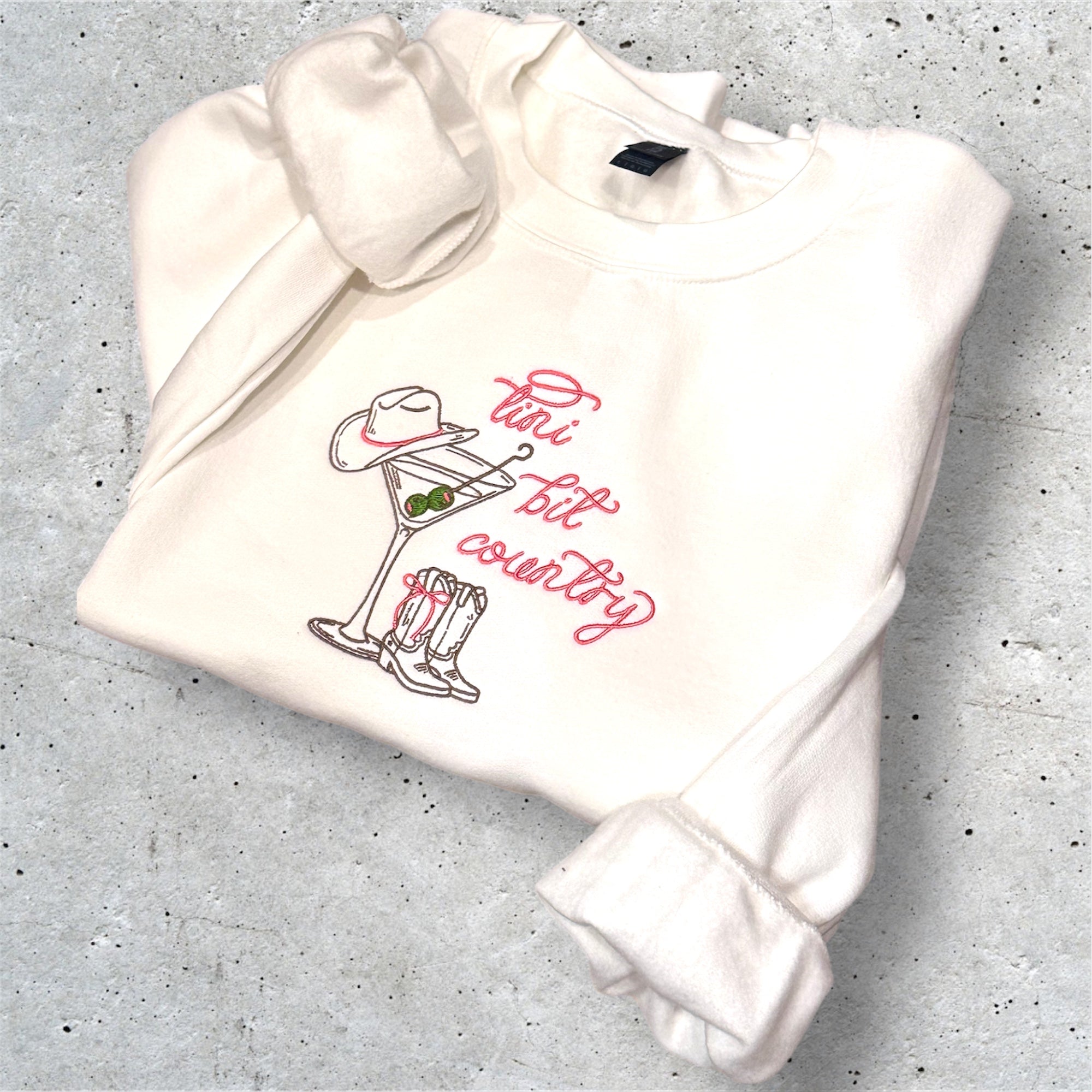 “This Bit Country” Embroidered Crewneck Sweatshirt