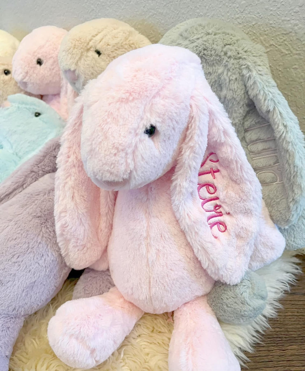 Custom Embroidered Easter Plush – Bunny or Goose PREORDER