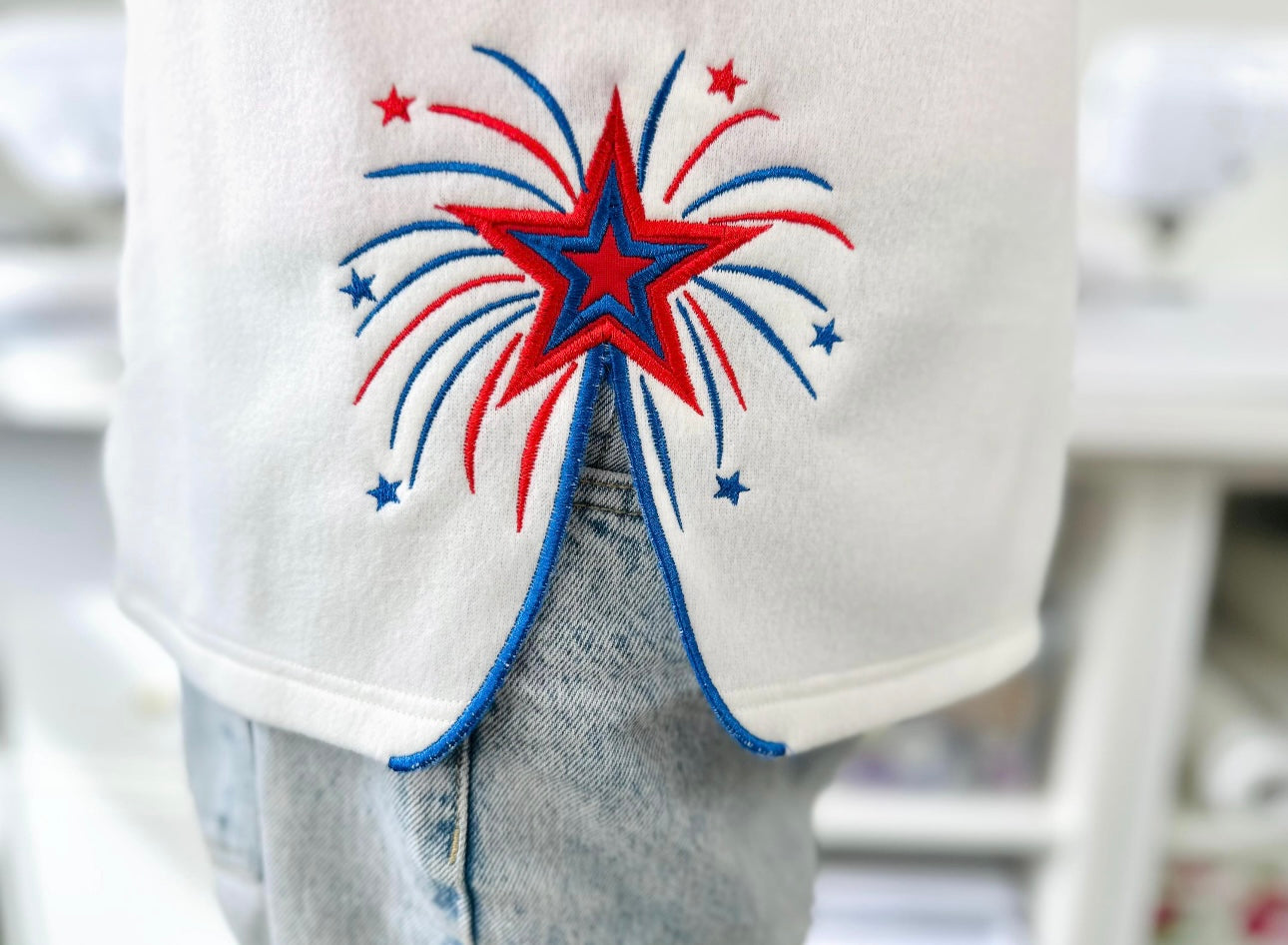 Fireworks Side Seam Embroidery Add-On