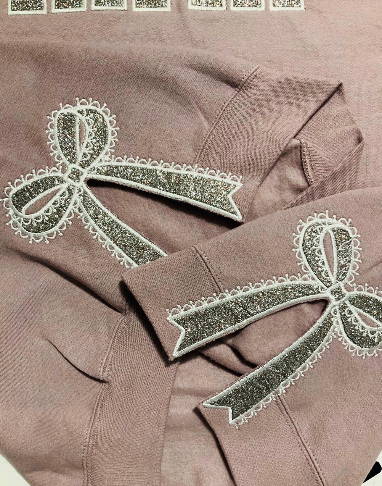 Lace Bow Side Seam Embroidery Add-On