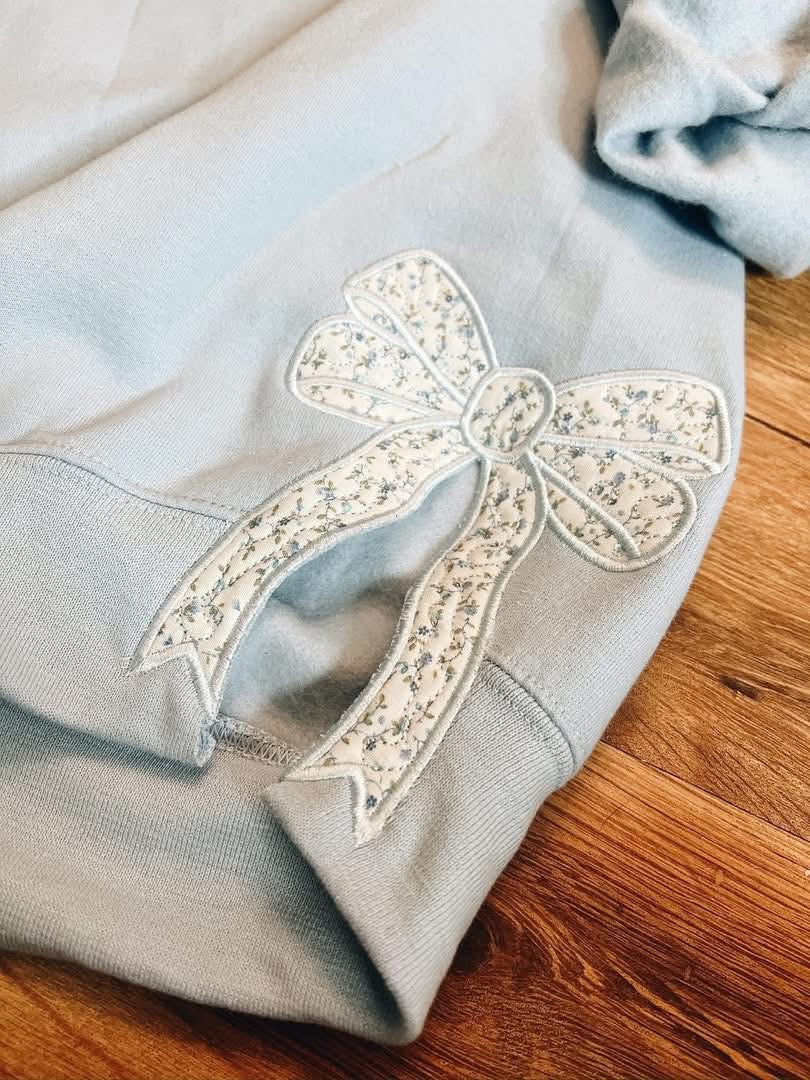 Double Stacked Bow Side Seam Embroidery Add-On