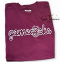 Embroidered Gamecocks Shirt: Handmade College Spirit Tee.
