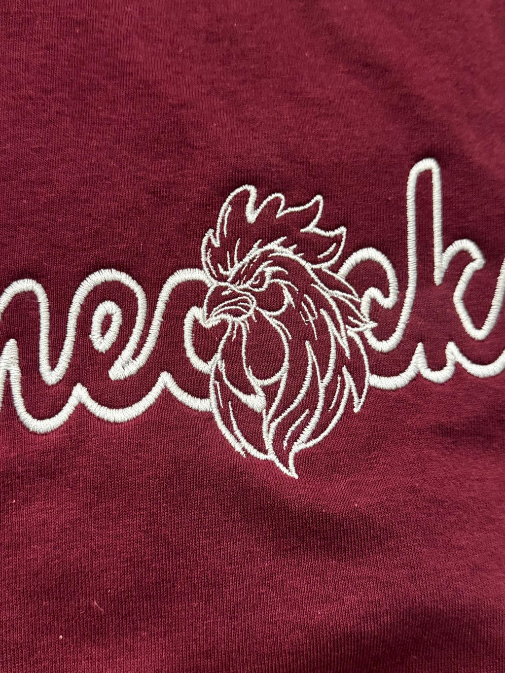 Embroidered Gamecocks Shirt: Handmade College Spirit Tee.