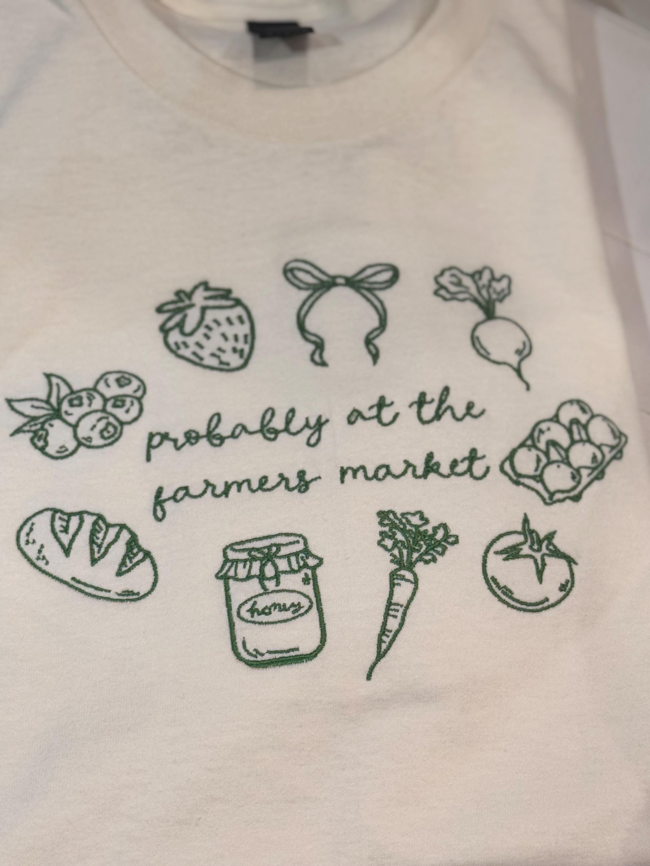 Probably at the Farmers Market Shirt | Cottagecore Graphic Tee | Farmers Market Lover Shirt | Organic Style Tee | Gift for Market Moms